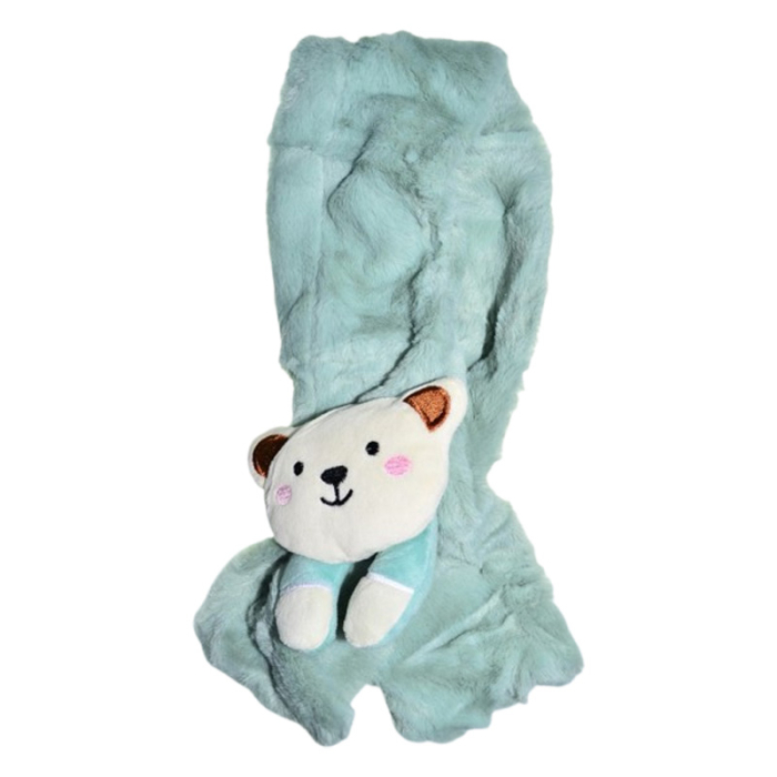 Fular pufos, pentru baieti, Mini Junior F1711V, Verde [1]