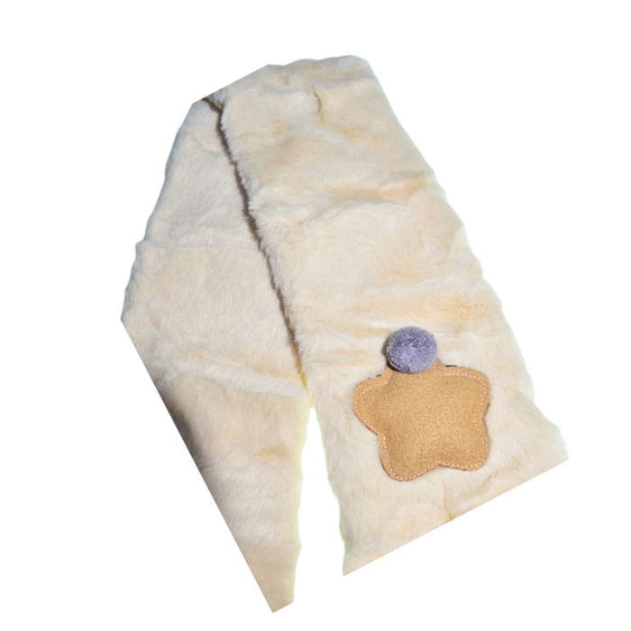 Fular pufos, pentru baieti, Mini Junior F1711C3, Crem [3]