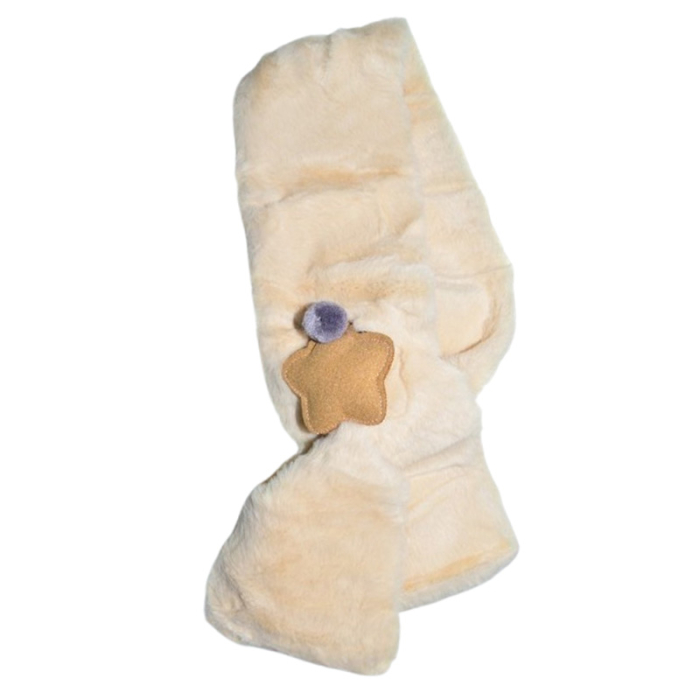 Fular pufos, pentru baieti, Mini Junior F1711C3, Crem [1]