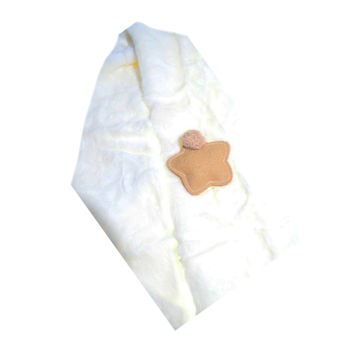 Fular pufos, pentru fete, Mini Junior F1711A, Alb [4]