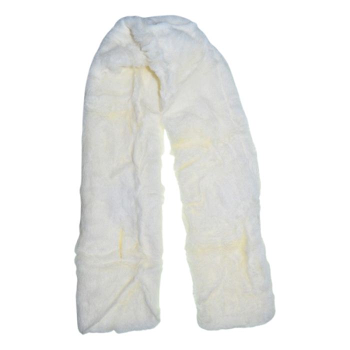 Fular pufos, pentru fete, Mini Junior F1711A, Alb [2]