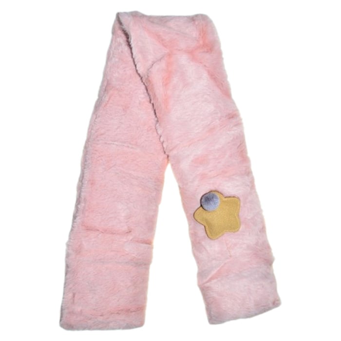 Fular pufos, pentru fete, Mini Junior F1711R2, Roz [2]