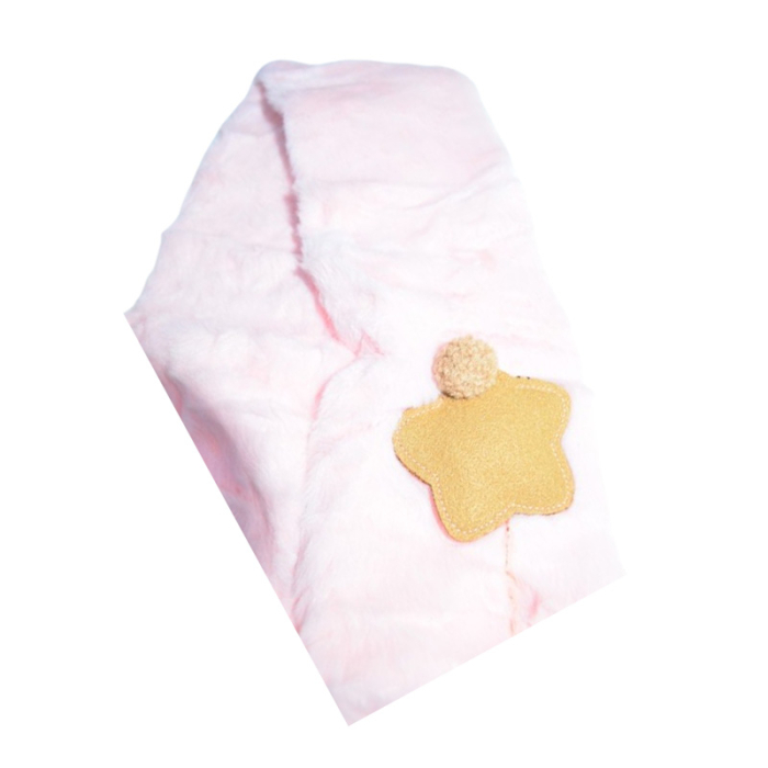 Fular pufos, pentru fete, Mini Junior F1711R3, Roz [4]