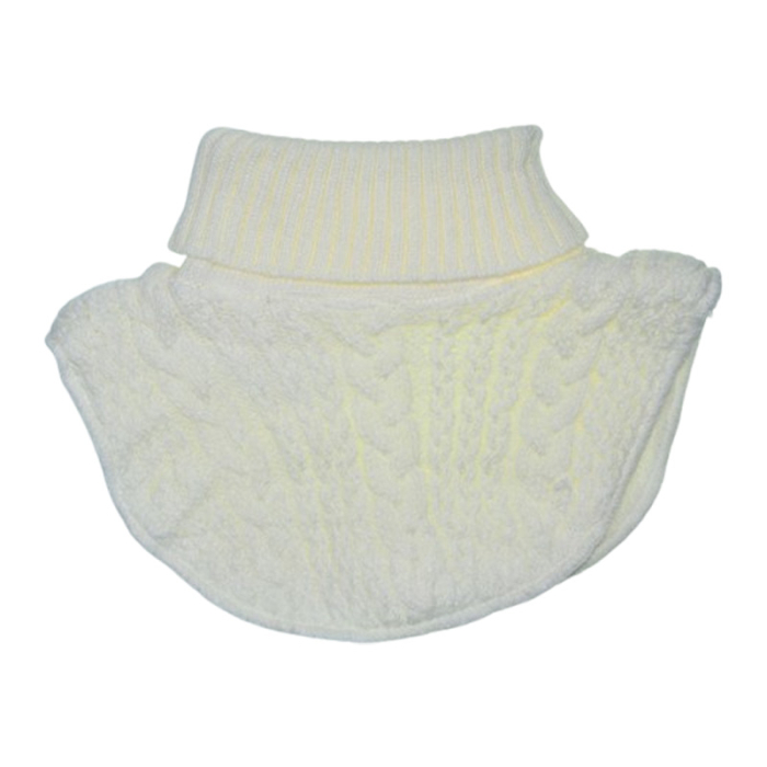 Fular tip guler, captusit cu fleece, pentru copii, NOVITI FLR3010A-104, Alb [2]