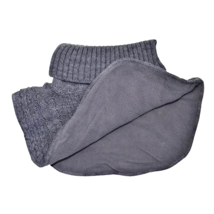 Fular tip guler, captusit cu fleece, pentru copii, NOVITI FLR3010G-104, Gri [3]