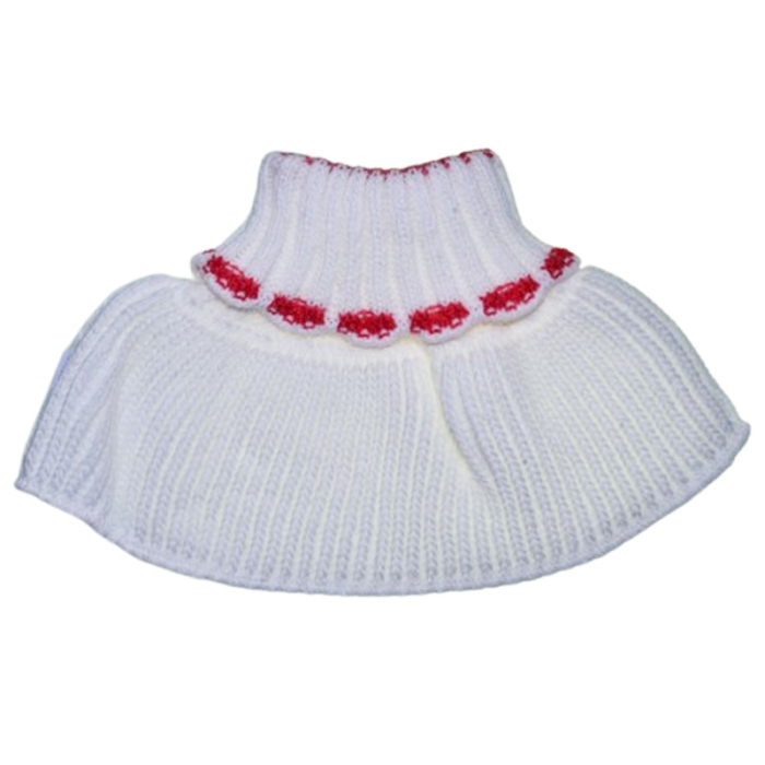 Fular tip guler, pentru fete, Aliap 112725A2-1, Alb [2]