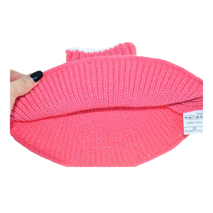 Fular tip guler, pentru fete, Aliap 112725R-1, Roz [3]