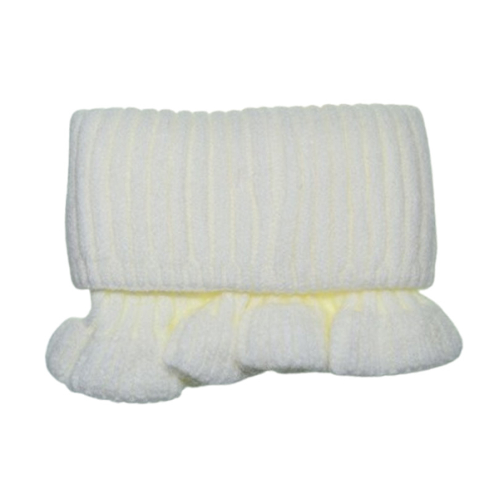 Fular tip guler, pentru fete, Mini Junior G1711A3-1, Alb [2]