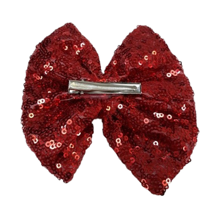 Fundita de par cu agrafa, cu paiete, pentru fete, Mini Junior F1912R, Rosu [2]