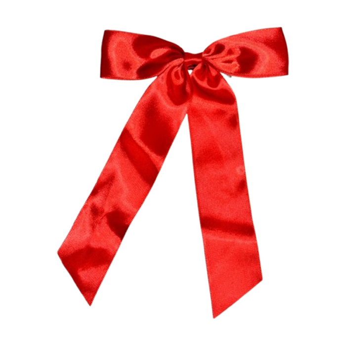 Fundita de par cu agrafa, din satin, pentru fete, Mini Junior F2011R2, Rosu [1]