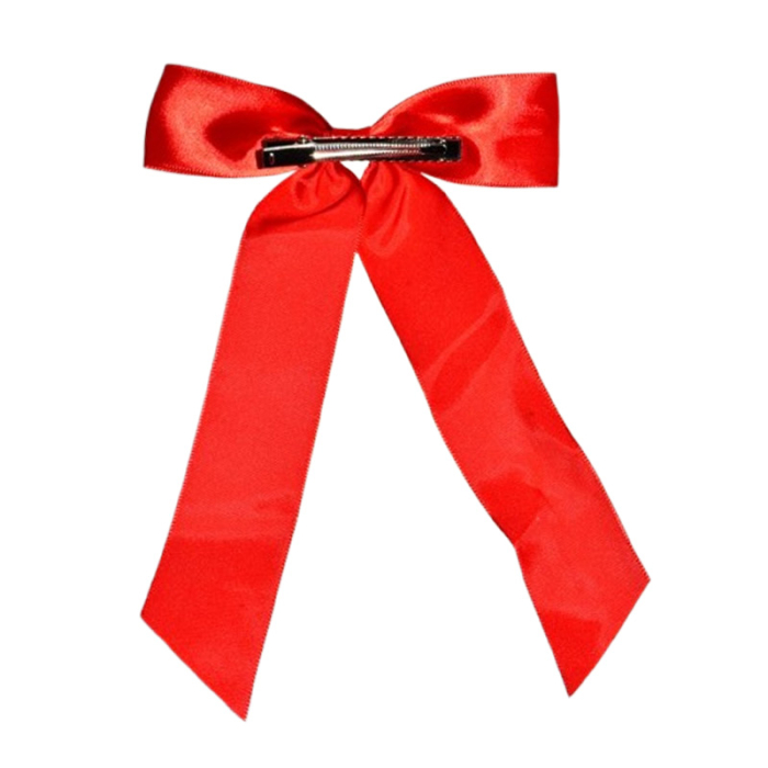 Fundita de par cu agrafa, din satin, pentru fete, Mini Junior F2011R2, Rosu [2]