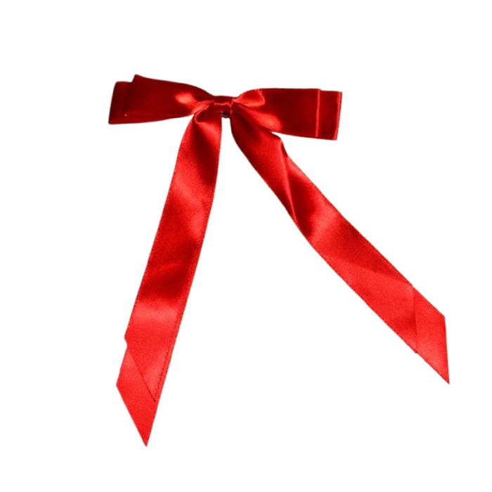 Fundita de par cu agrafa, din satin, pentru fete, Mini Junior F2011R, Rosu [1]