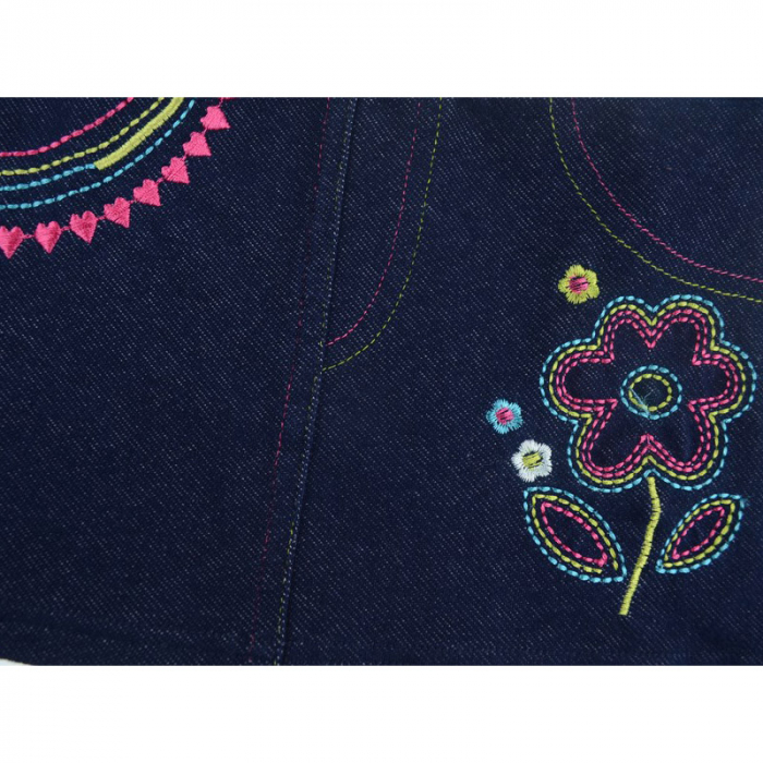 Fusta pentru fete Mini Junior FSFA7-74-cm, Bleumarin [2]