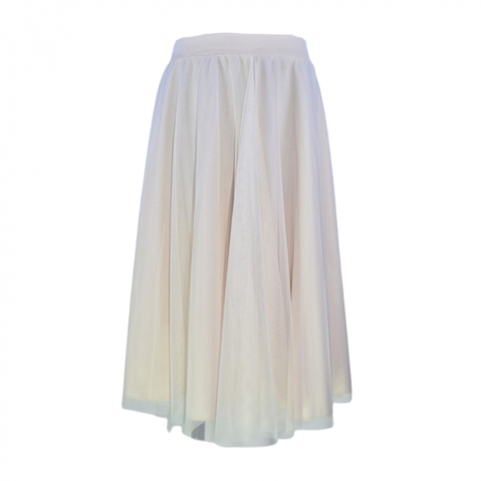 Fusta eleganta din tulle pentru fete, Atut 1256C, Crem [2]