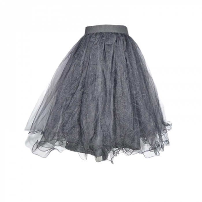 Fusta eleganta din tulle, pentru fete, Mini Junior, F2006N, Negru [2]