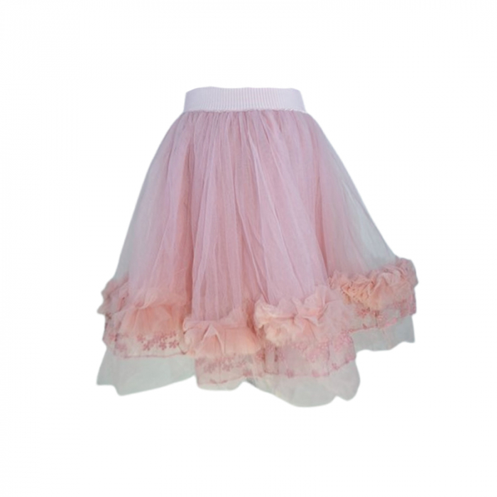 Fusta eleganta din tulle, pentru fete, Mini Junior, F2006R, Roz [1]
