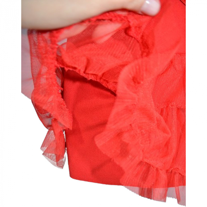 Fusta eleganta pentru fete New Collection F91223, Rosu [3]