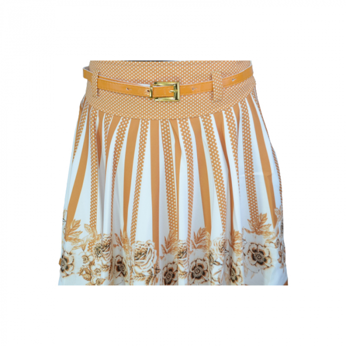 Fusta eleganta pentru fete Mini Junior 2930-2, Galben [3]