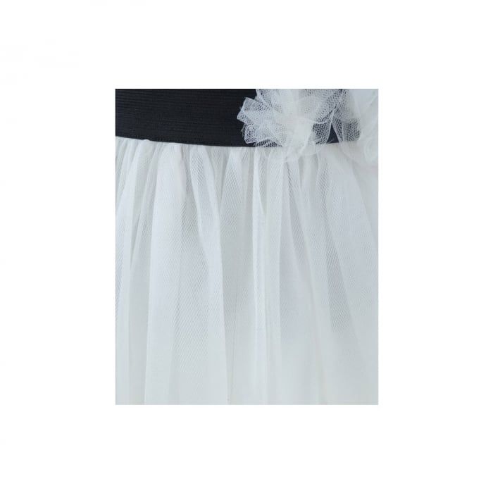 Fusta eleganta pentru fete Mini Junior FAF-1-110-cm, Alb [2]