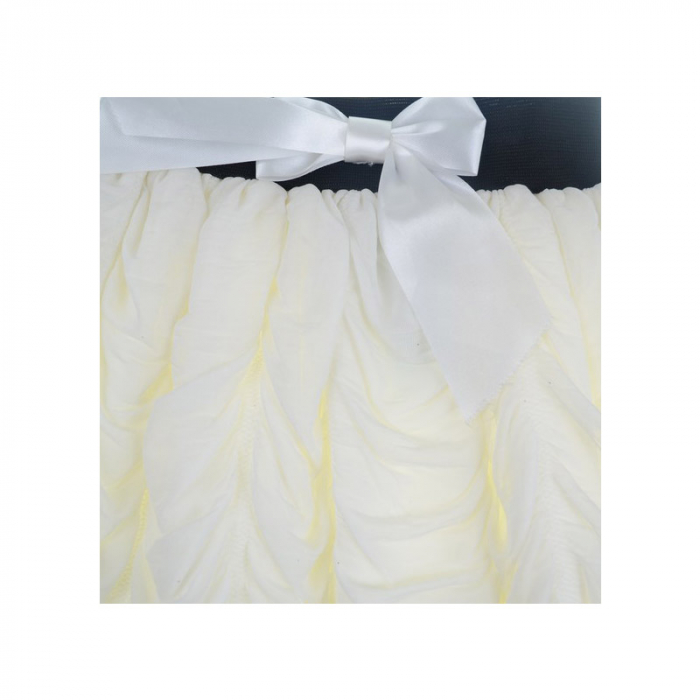 Fusta eleganta pentru fete Mini Junior FSFA1-116-cm, Crem [3]