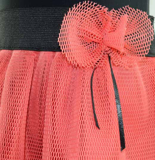 Fusta eleganta pentru fete Sara Line SL9C-128-cm, Coral [2]
