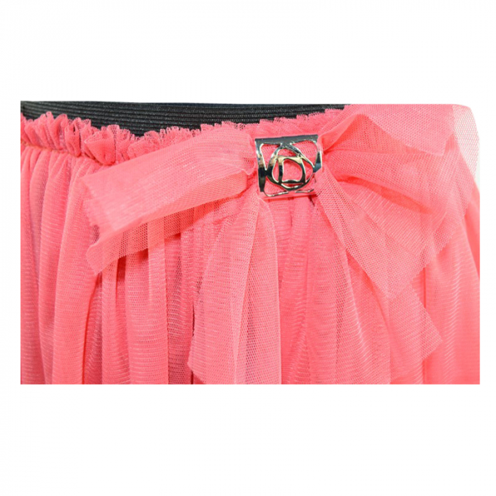 Fusta eleganta pentru fete Sara Line SRL5-110-cm, Coral [2]