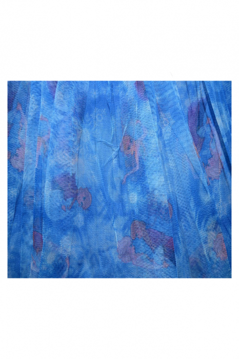 Fusta eleganta pentru fete Sun City DHQ1161-AL-110-cm, Albastru [4]