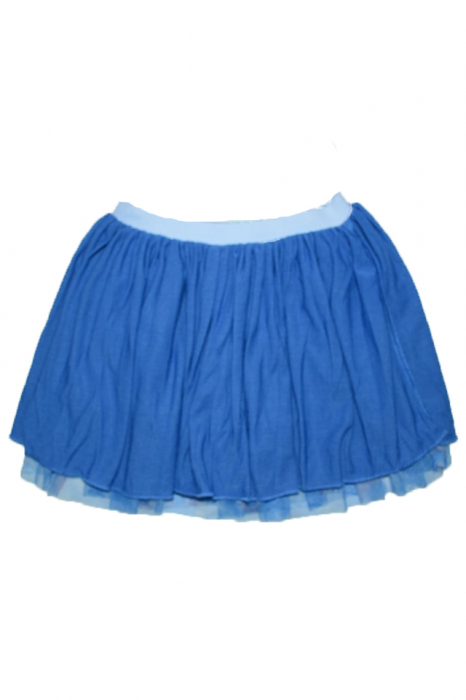 Fusta eleganta pentru fete Sun City DHQ1161-AL-110-cm, Albastru [2]