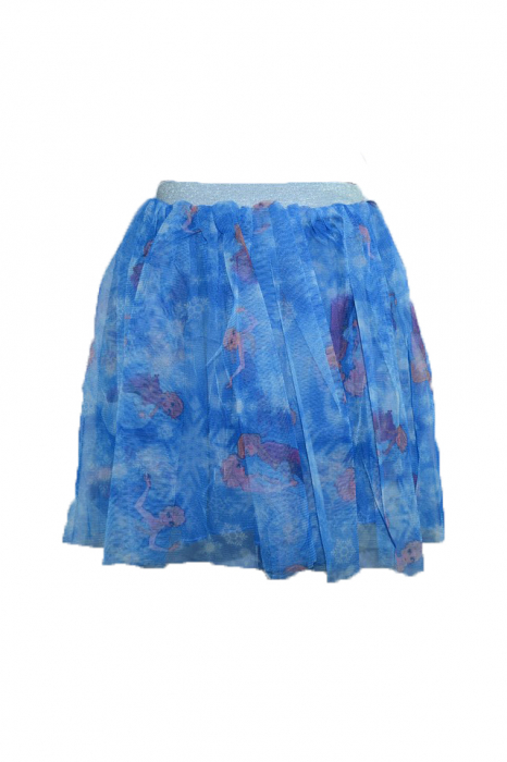 Fusta eleganta pentru fete Sun City DHQ1161-AL-110-cm, Albastru [3]