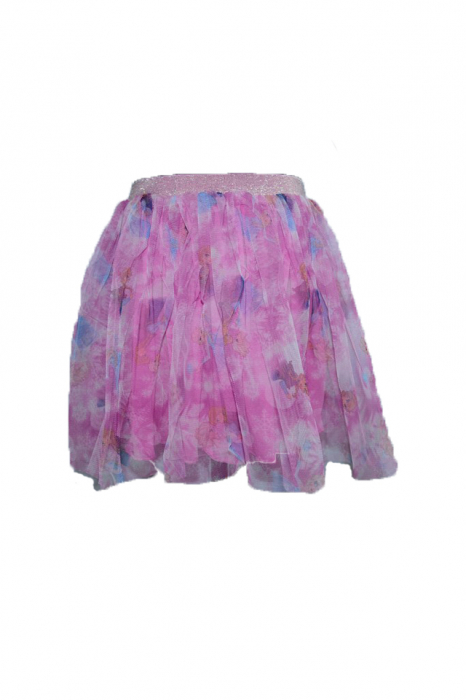 Fusta eleganta pentru fete Sun City DHQ1161-M-110-cm, Roz [3]