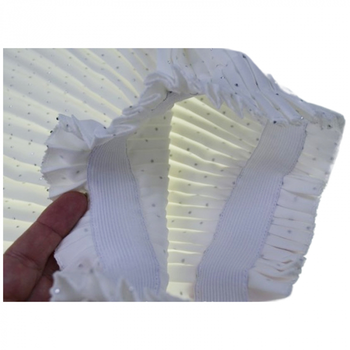 Fusta plisata pentru fete, Mini Junior, F7926, Crem [3]