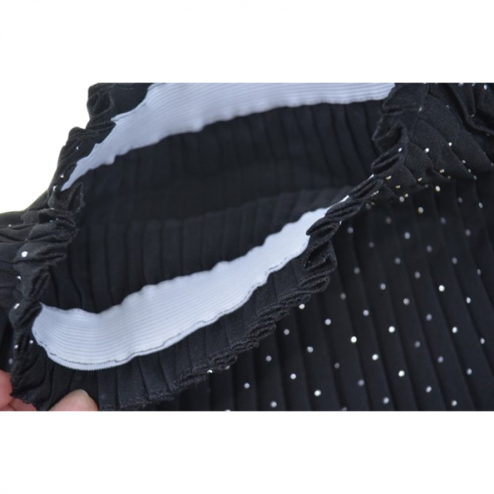 Fusta plisata pentru fete, Mini Junior, F7926N, Negru [2]