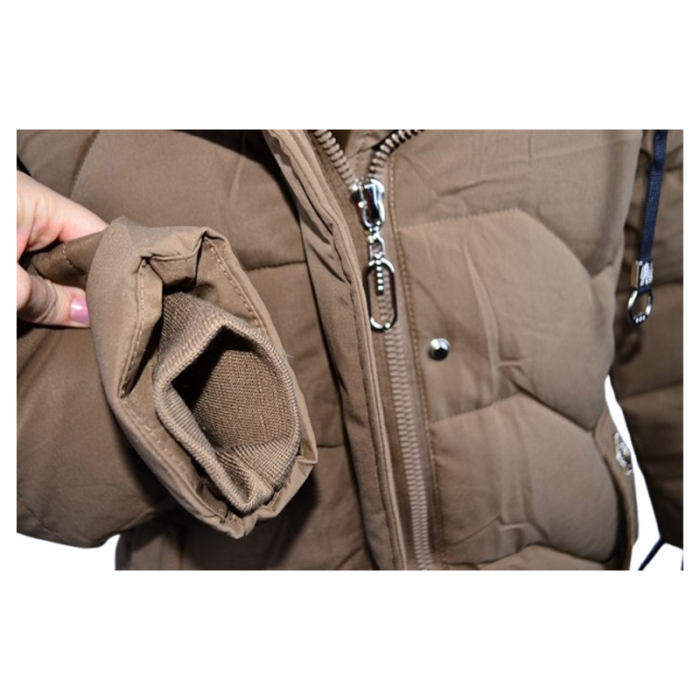 Geaca imblanita, cu gluga, pentru baieti, Happy House KK2342-8, Maro [3]