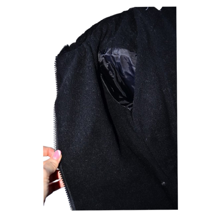 Geaca din blana artificiala, cu gluga, pentru fete Happy House HH650N-8, Negru [6]