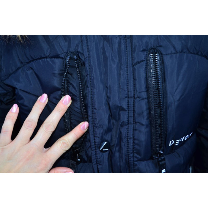 Geaca imblanita, cu gluga, pentru baieti, Happy House KK1100-4, Bleumarin [5]