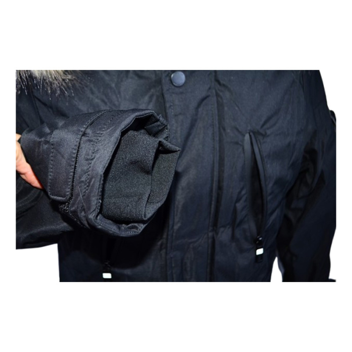 Geaca imblanita, cu gluga, pentru baieti, Happy House KK1128-8, Negru [5]