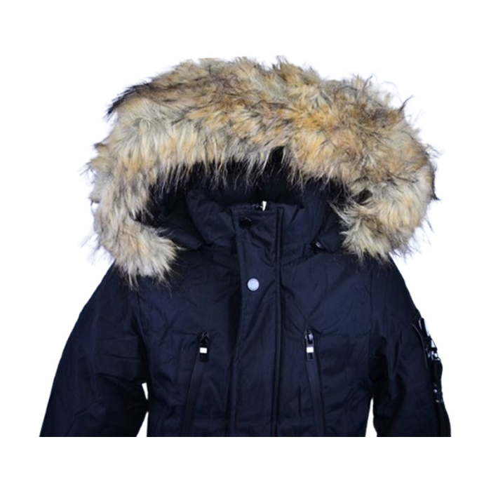 Geaca imblanita, cu gluga, pentru baieti, Happy House KK1128-8, Negru [3]