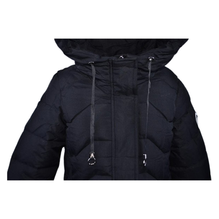 Geaca imblanita, cu gluga, pentru baieti, Happy House KK2340-8, Negru [3]