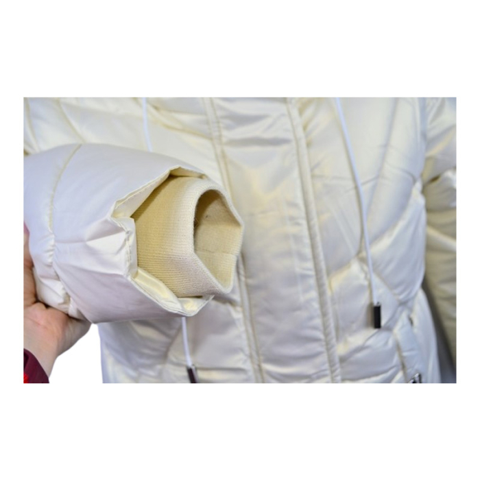 Geaca imblanita, cu gluga, pentru fete, Happy House KK2196-4, Argintiu [5]