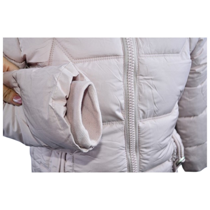 Geaca imblanita, cu gluga, pentru fete, Happy House KK2306-6, Roz [3]