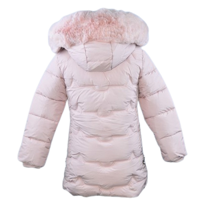 Geaca imblanita, cu gluga, pentru fete, Happy House KK2306-6, Roz [4]