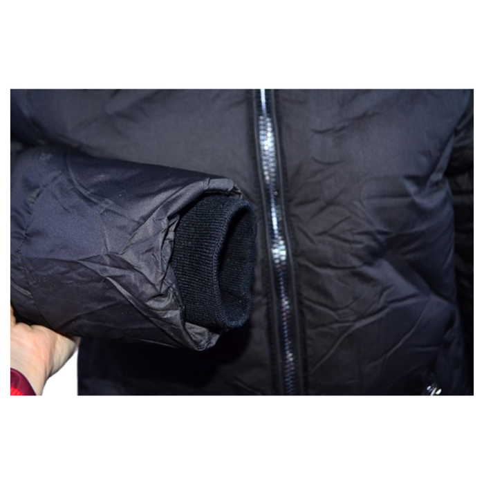 Geaca imblanita, cu gluga, pentru fete, Happy House KK2313-6, Negru [5]