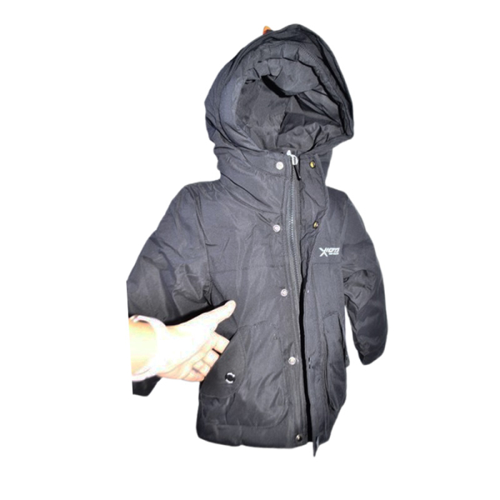 Geaca imblanita, cu jucarie, pentru baieti, Happy House KK1134-1, Negru [2]