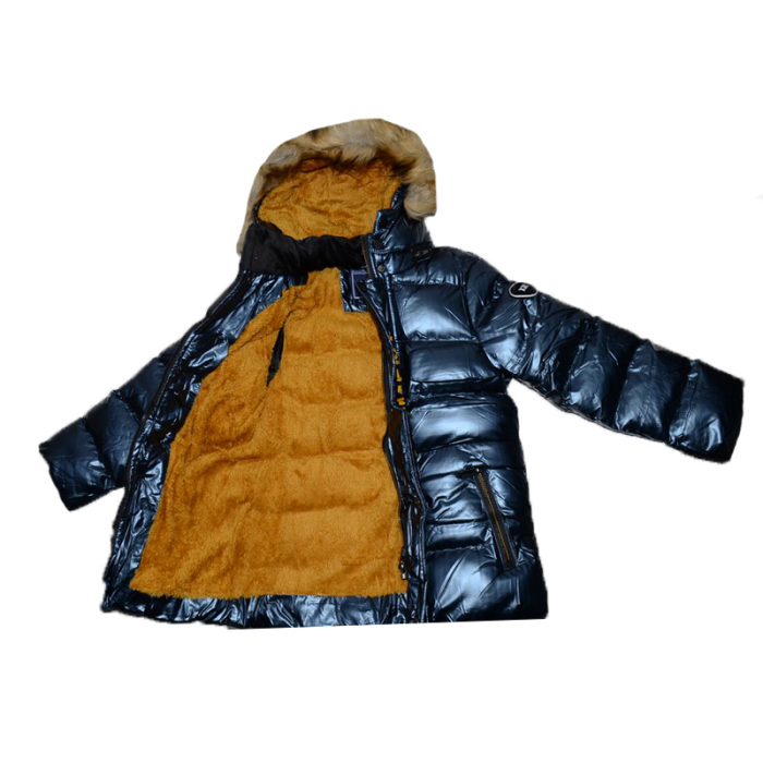 Geaca imblanita pentru baieti Mini Junior KK-1009-B, Bleumarin [3]