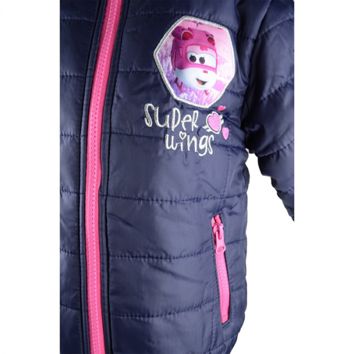 Geaca pentru fete Sun City Super Wings DHQ1405B-110-cm, Bleumarin [4]