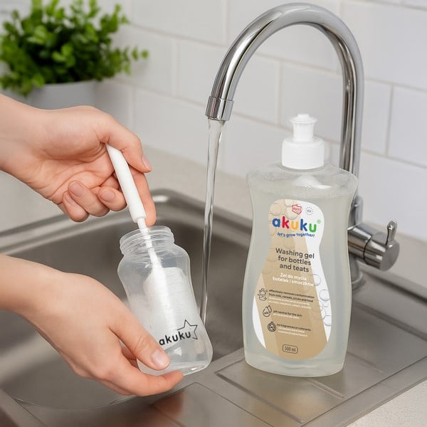 Solutie de curatare biberoane, jucarii si vase pentru copii, 500 ml, Akuku A0712, Transparent [4]