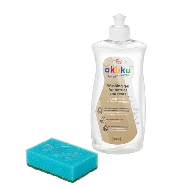 Solutie de curatare biberoane, jucarii si vase pentru copii, 500 ml, Akuku A0712, Transparent [2]