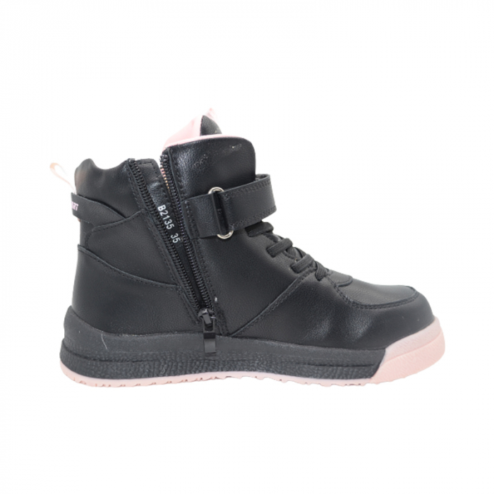Ghete imblanite pentru fete Bessky B2135-4C, Negru [2]