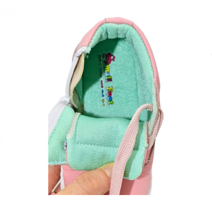 Ghete din piele naturala pentru fete Small Foot PFSF-06, Roz [5]
