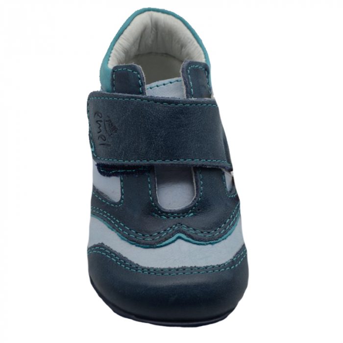 Ghete din piele pentru baieti Emel E-2069-14-18, Bleumarin [2]